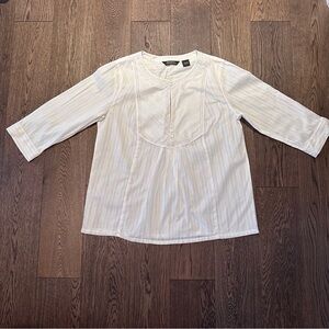 Ladies Eddie Bauer White Blouse